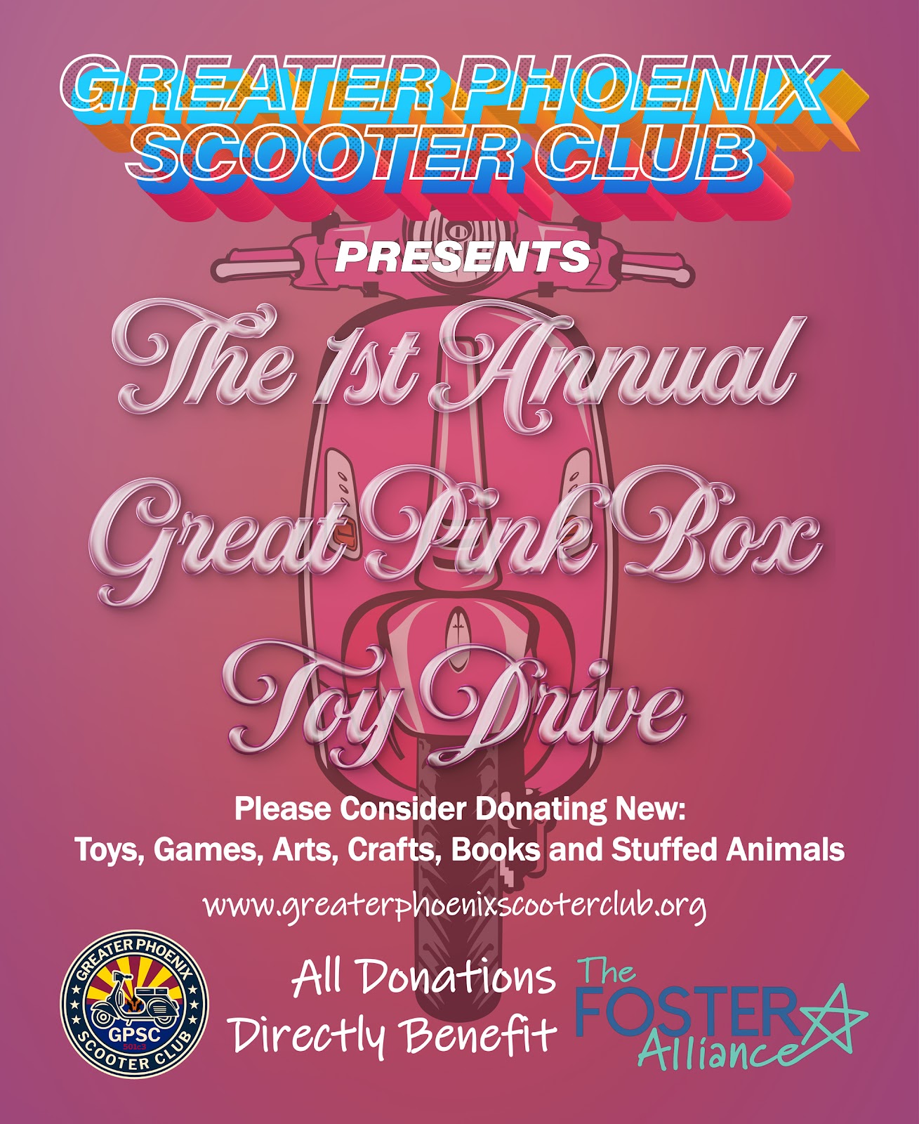 1st Annual Great Pink Box Toy Drive